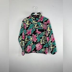 Patagonia Lightweight Synchilla Snap-T Pullover Hawaiian Floral Women’s Small
